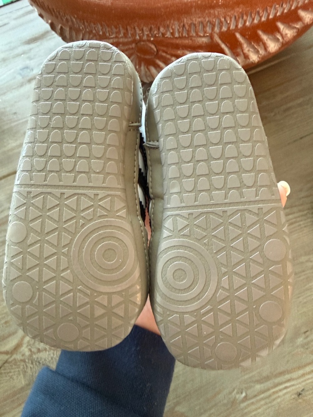 adidas Kids White, Black & Beige Retro Sneaker - Picture 2 of 3